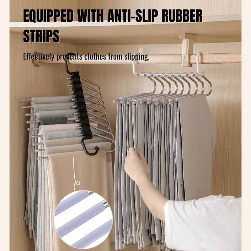 9 Layers Space Saving Pants/Clothes Hangers