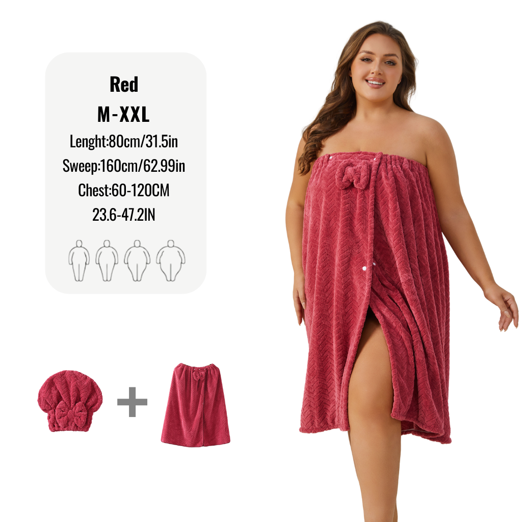 Plus Size Cozy Bathrobe