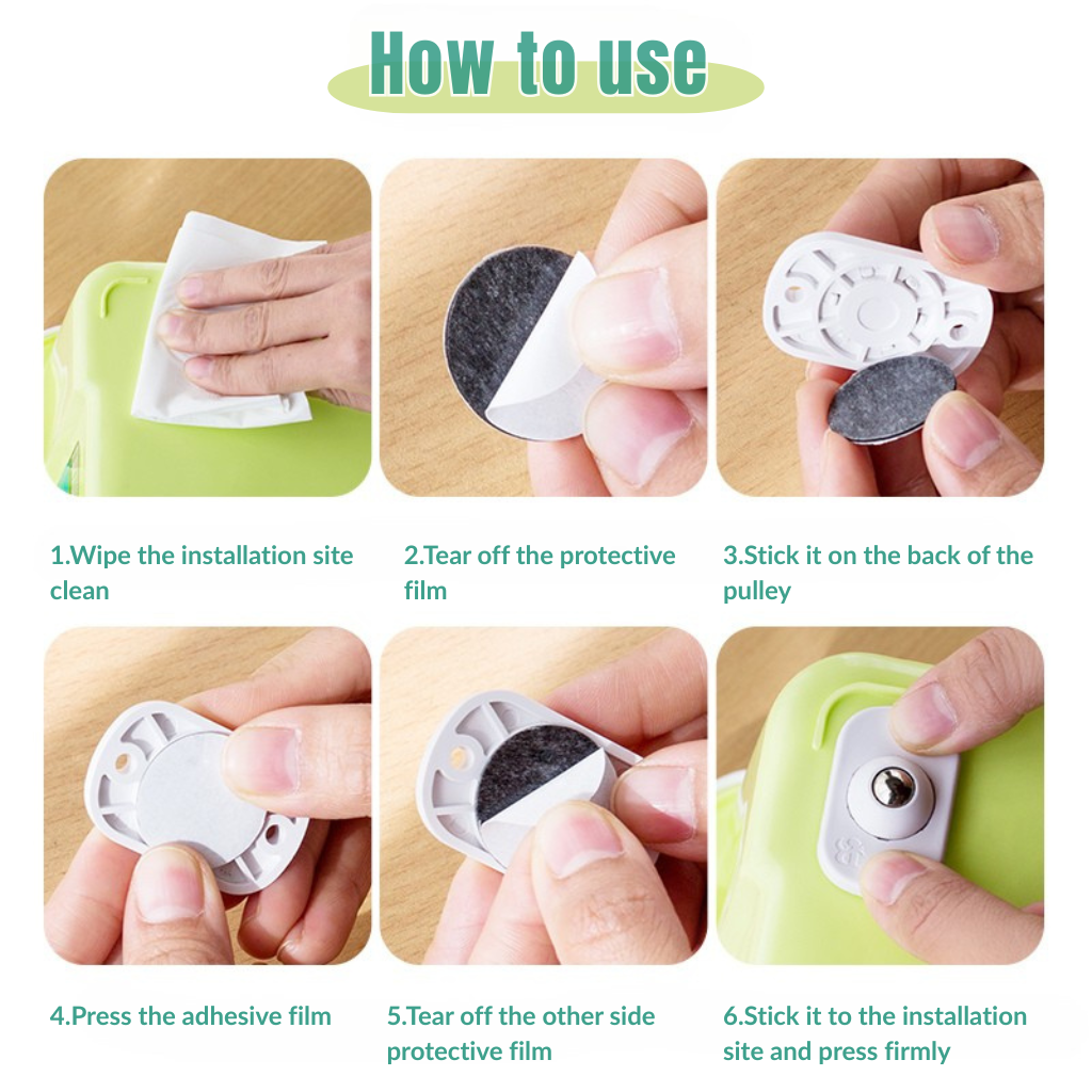 Self Adhesive Caster Wheels - 12 counts