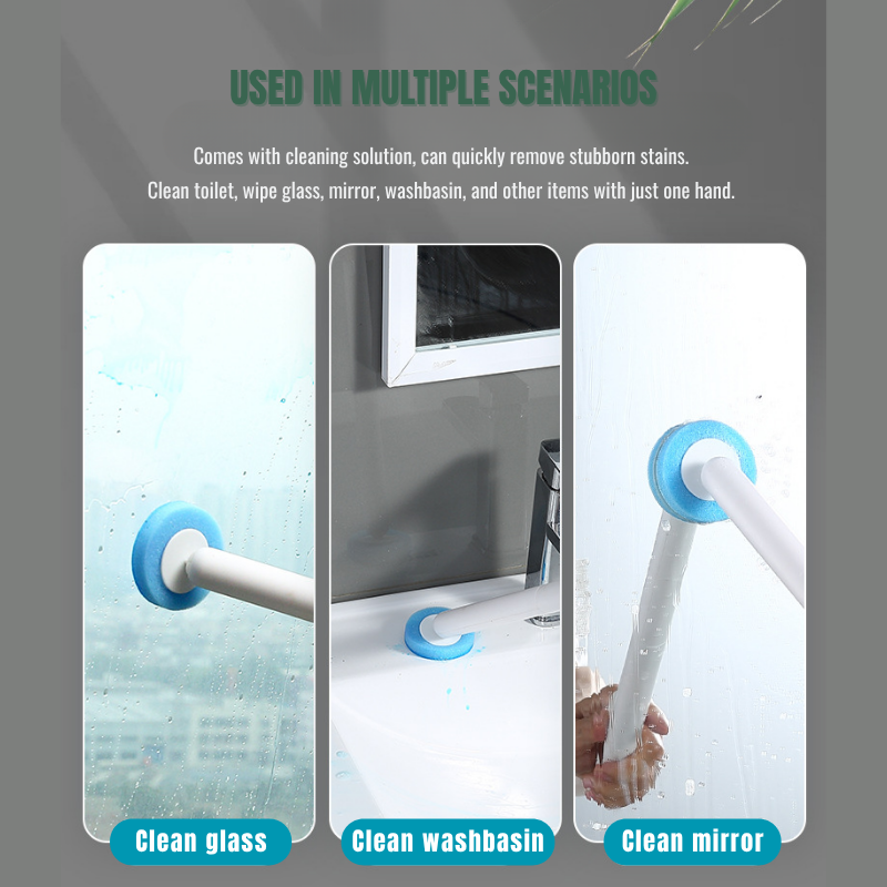 Wall Mounted Disposable Toilet Brush Set