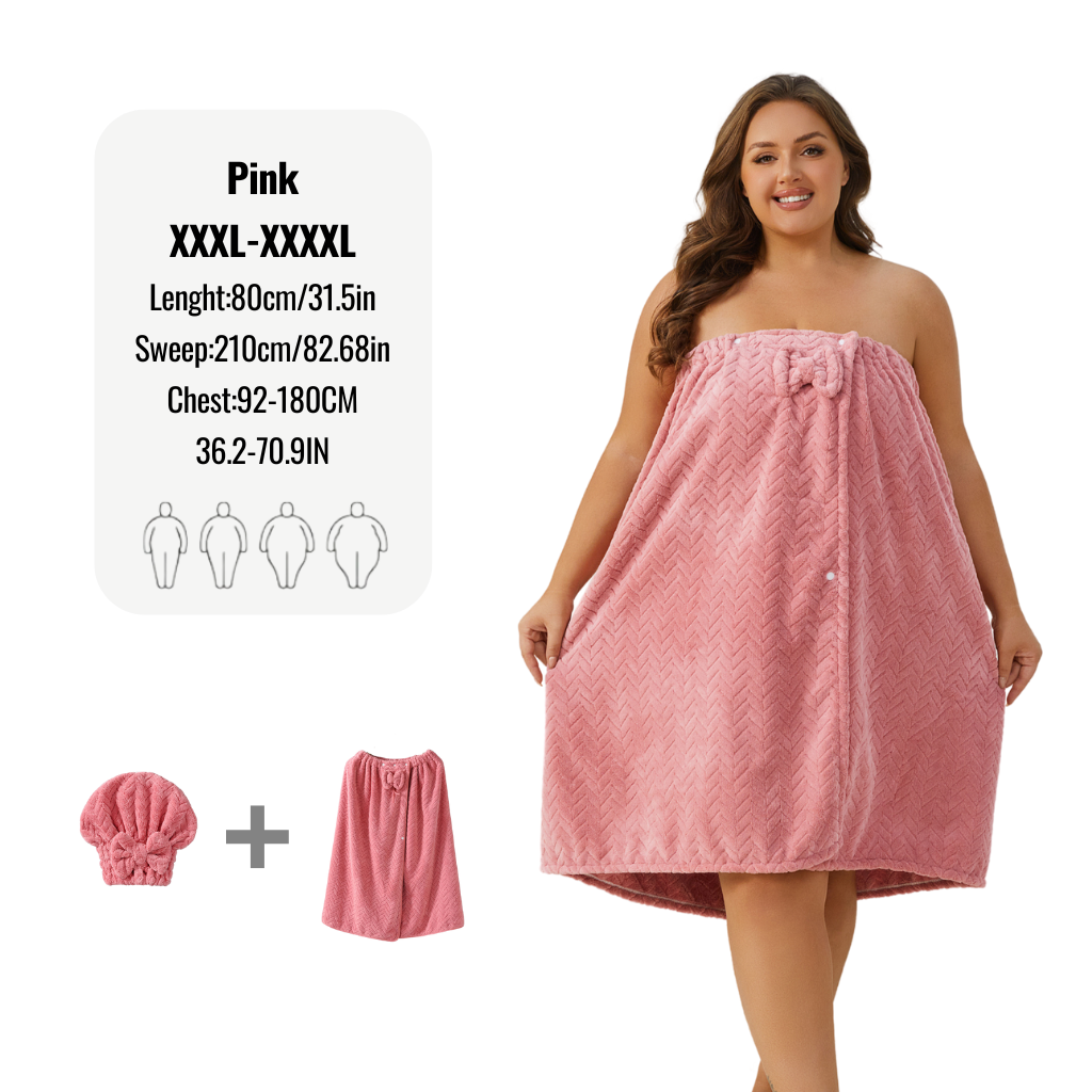 Plus Size Cozy Bathrobe