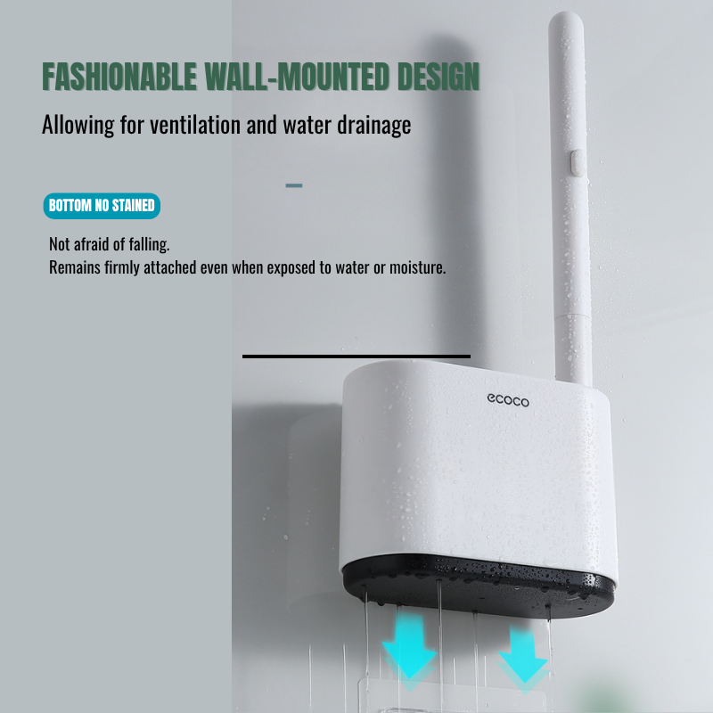 Wall Mounted Disposable Toilet Brush Set