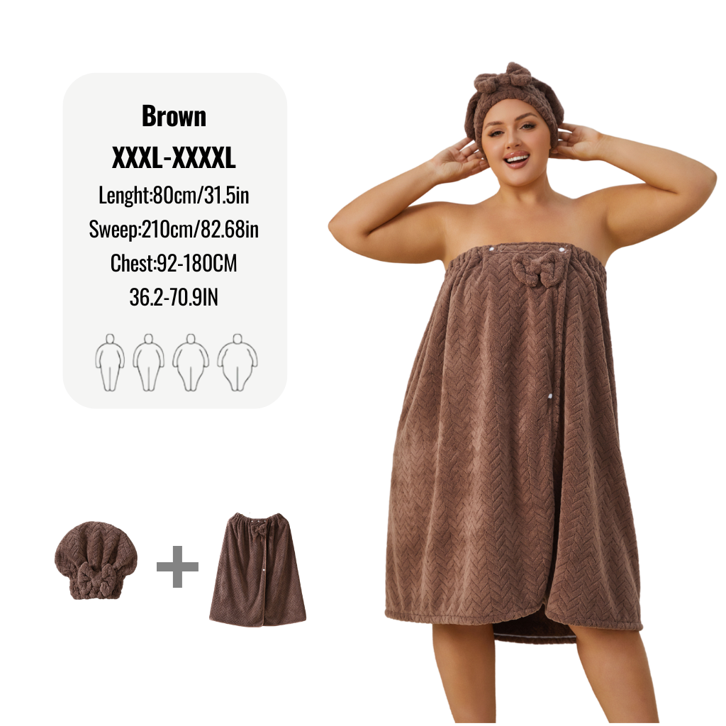 Plus Size Cozy Bathrobe
