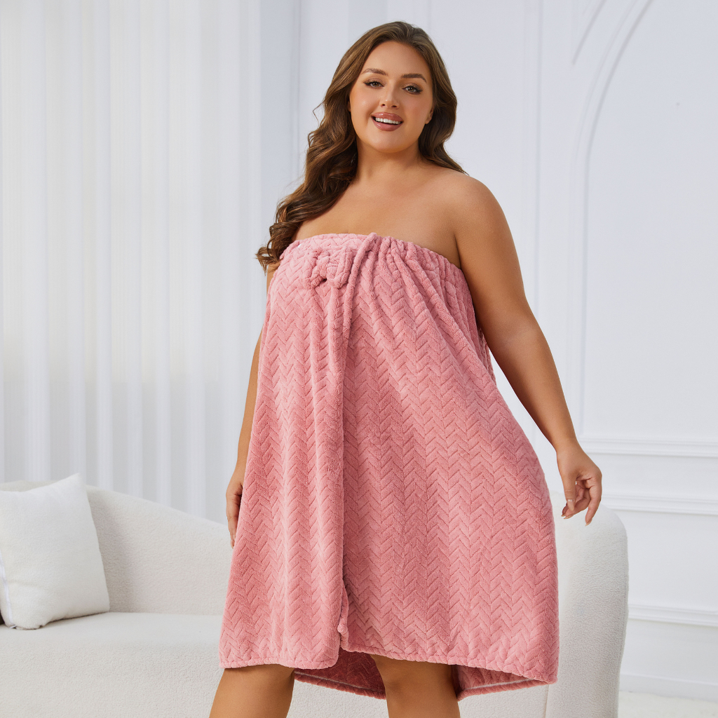 Plus Size Cozy Bathrobe
