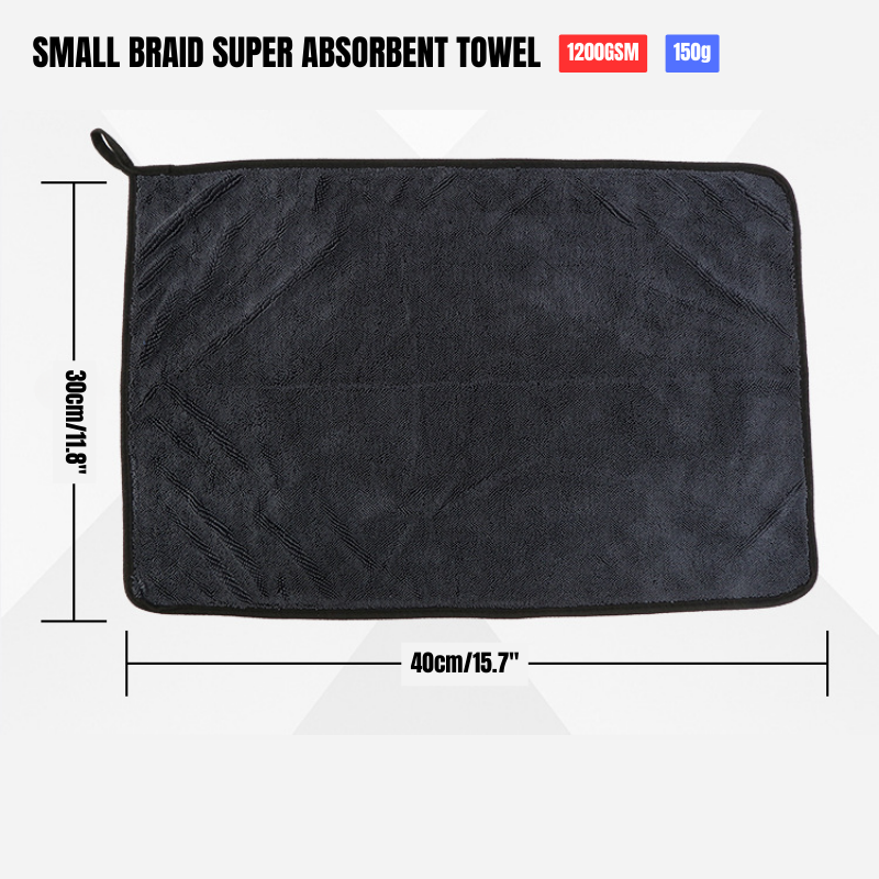 BLACKLINEĀ® Ultra-Absorbent Car Drying Microfiber Towel