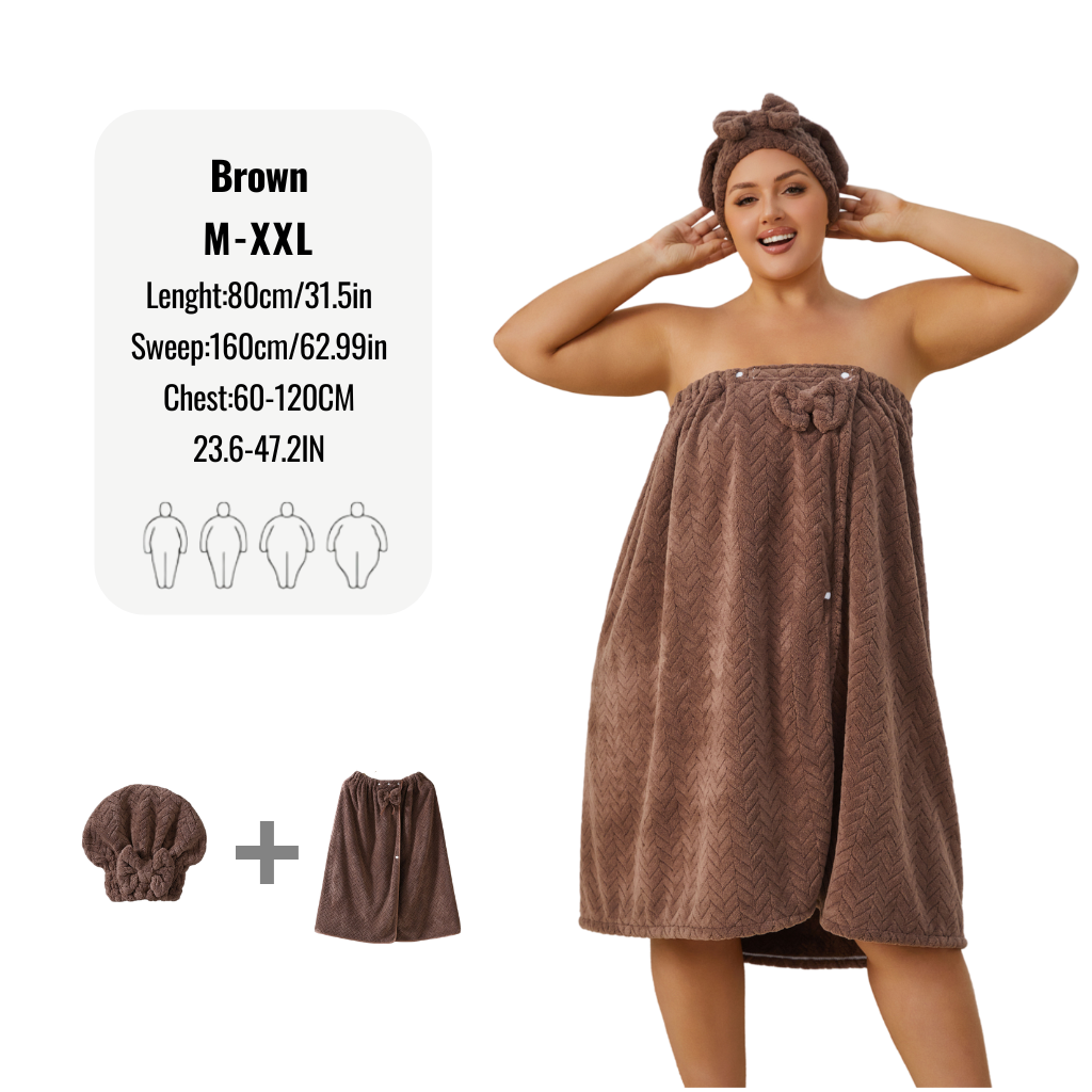 Plus Size Cozy Bathrobe