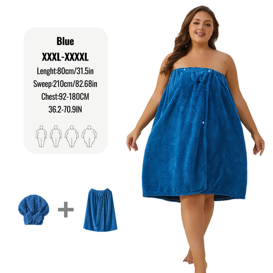 Plus Size Cozy Bathrobe