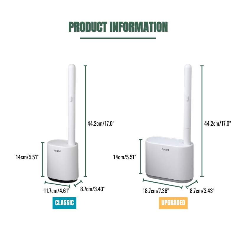 Wall Mounted Disposable Toilet Brush Set