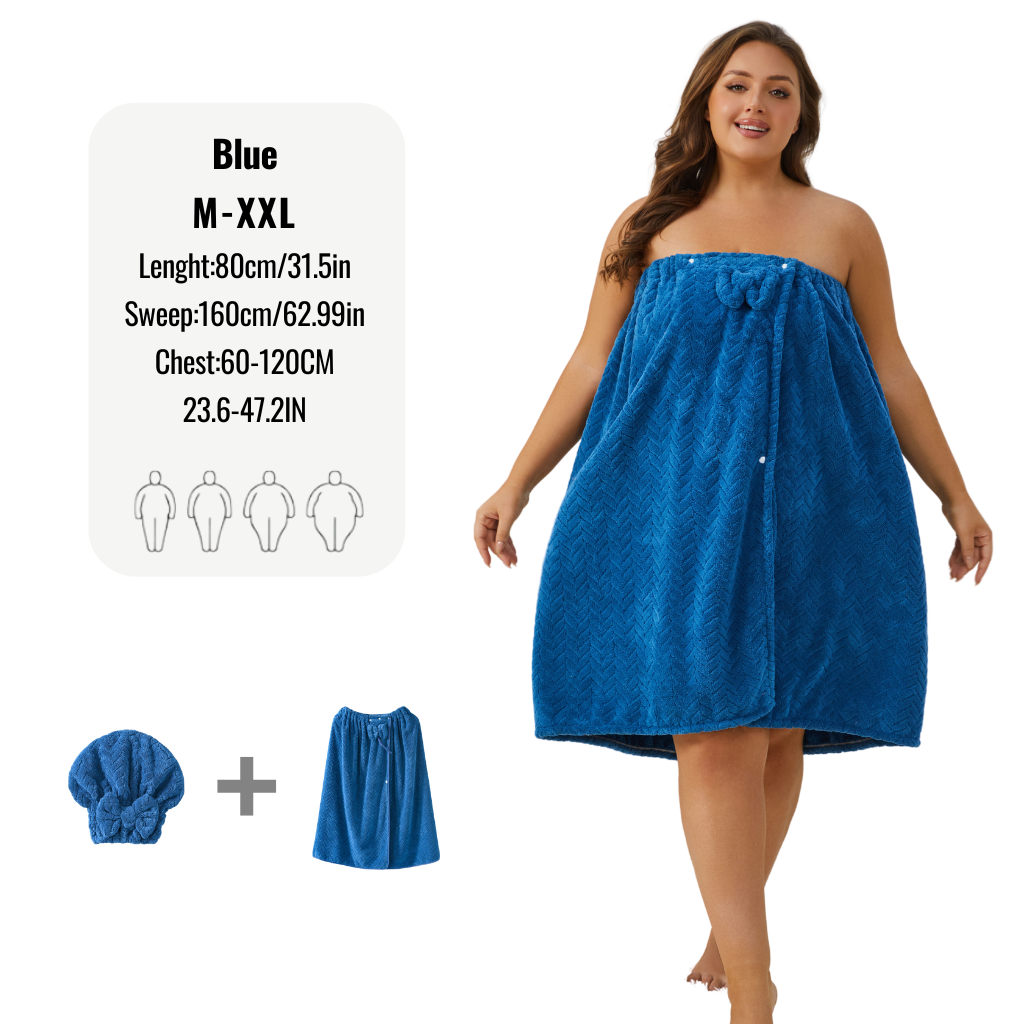 Plus Size Cozy Bathrobe