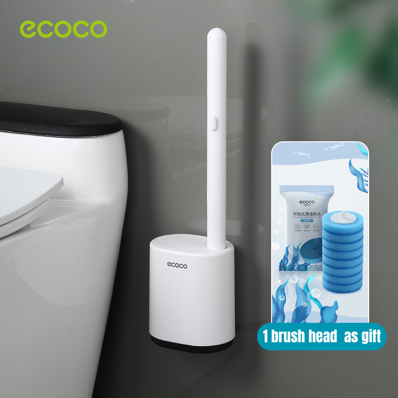 Wall Mounted Disposable Toilet Brush Set