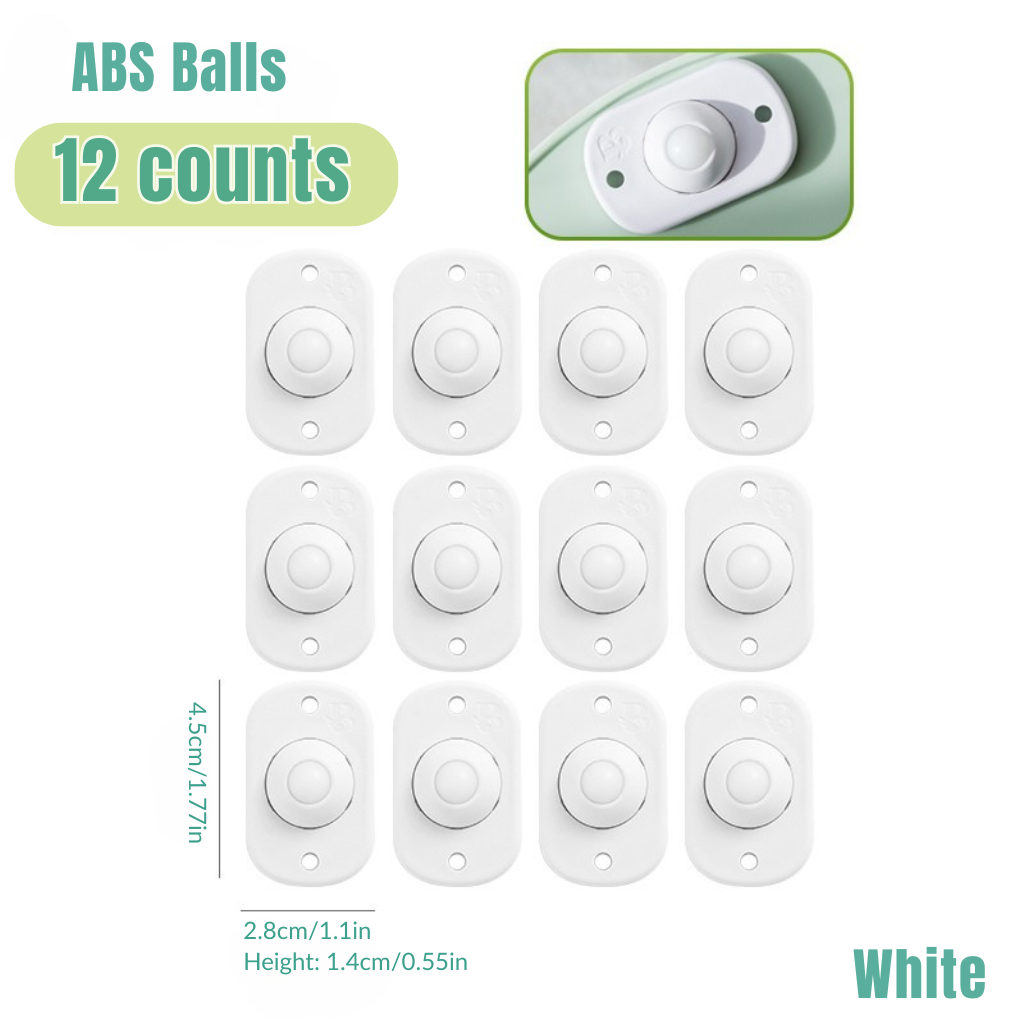 Self Adhesive Caster Wheels - 12 counts