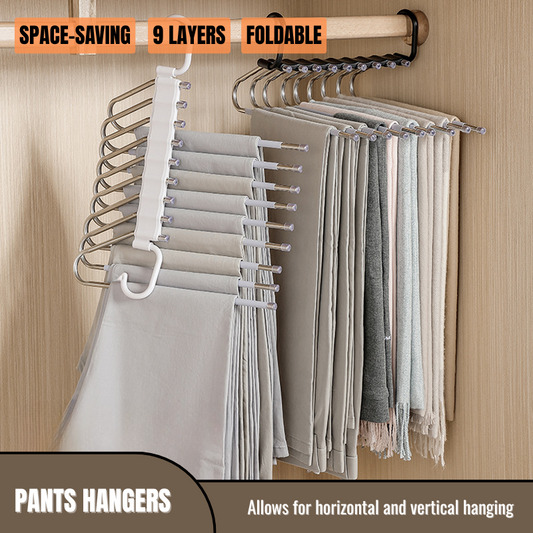 9 Layers Space Saving Pants/Clothes Hangers