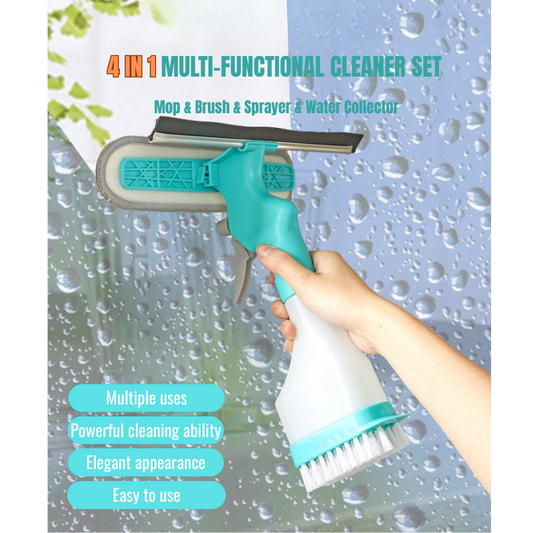 4 in 1 Glass Cleaner Set