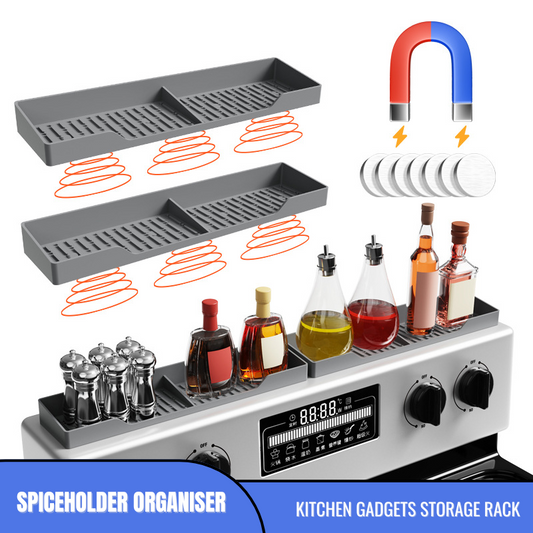 Silicone Magnetic Kitchen Organizer Spice Storage Rack