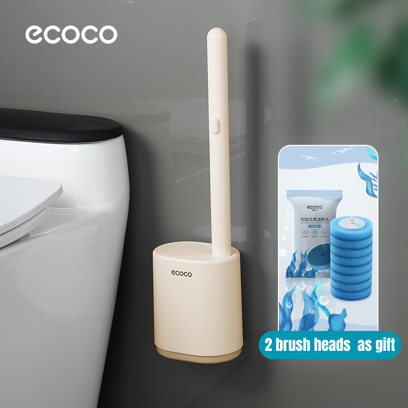 Wall Mounted Disposable Toilet Brush Set