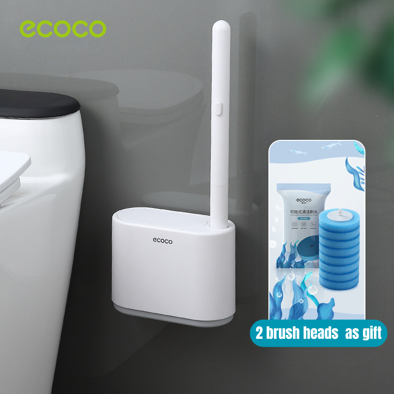 Wall Mounted Disposable Toilet Brush Set
