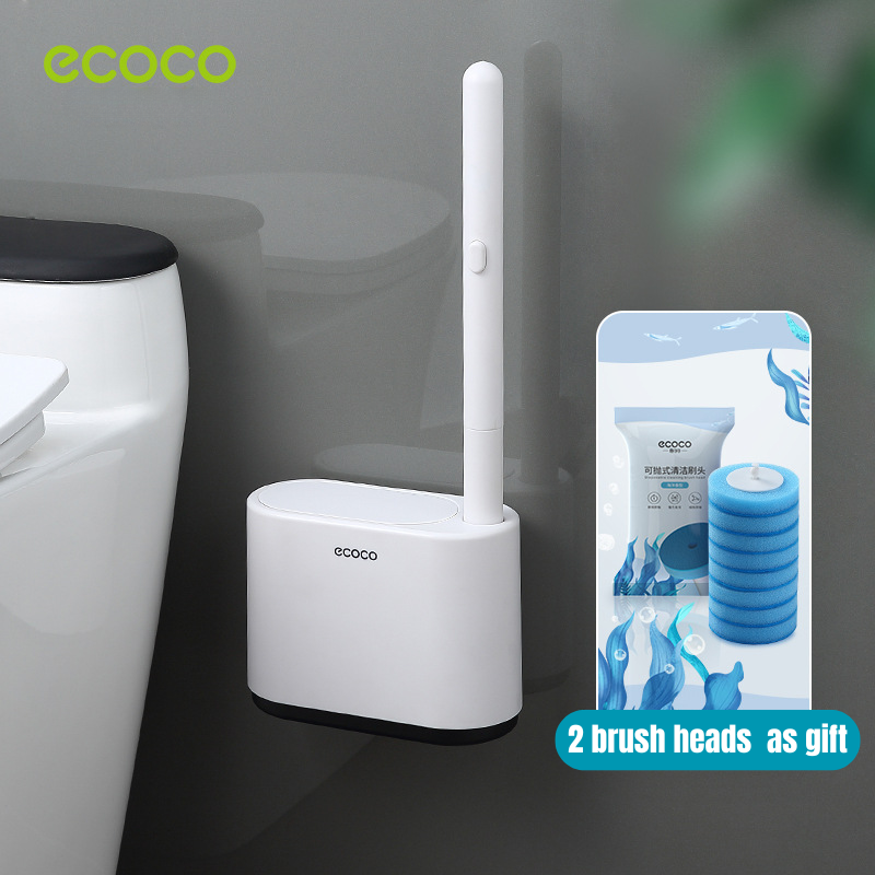 Wall Mounted Disposable Toilet Brush Set