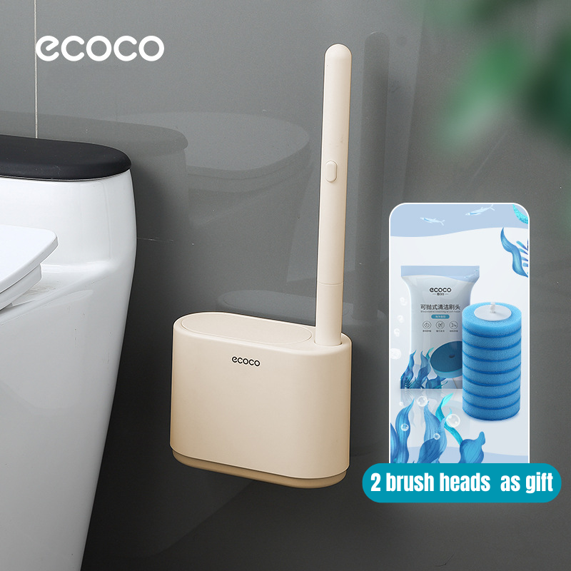 Wall Mounted Disposable Toilet Brush Set