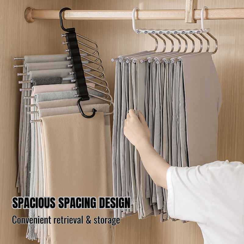 9 Layers Space Saving Pants/Clothes Hangers