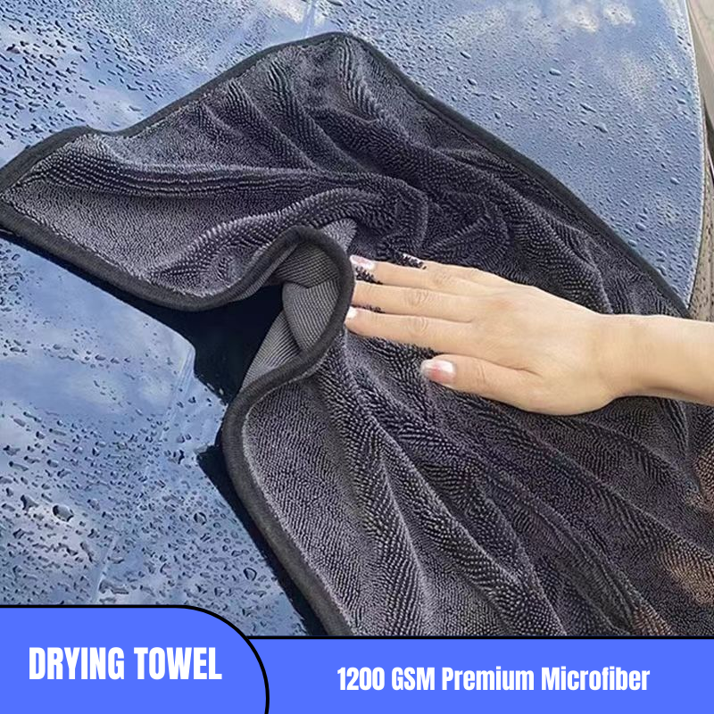 BLACKLINEĀ® Ultra-Absorbent Car Drying Microfiber Towel