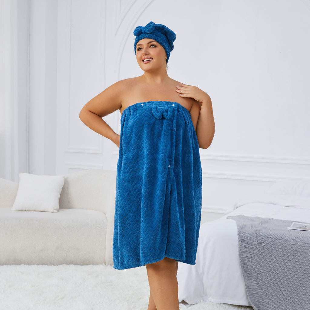 Plus Size Cozy Bathrobe