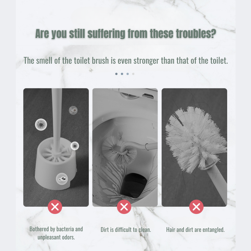 Wall Mounted Disposable Toilet Brush Set