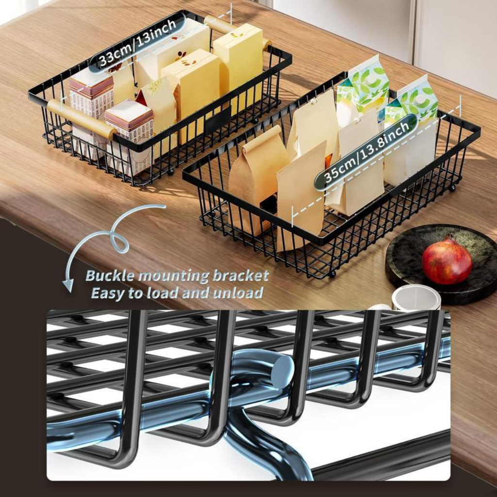 2-layer Detachable Metal Organizer Basket