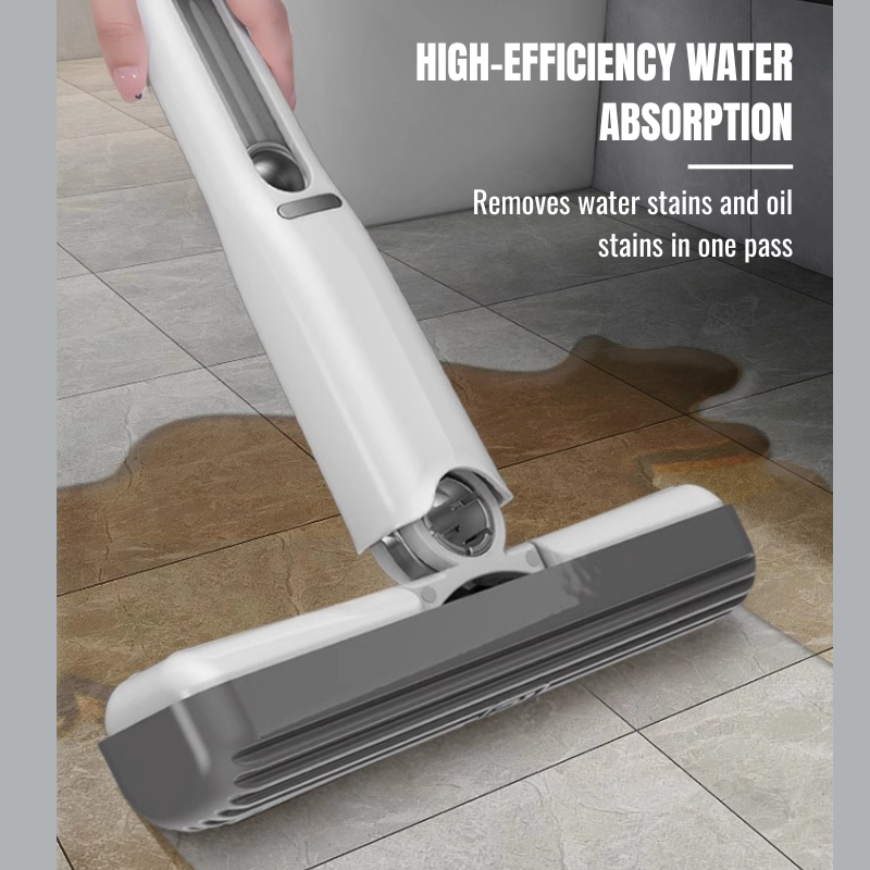 Rotatable Handheld Mini Sponge Mop, Hand-Free Washing