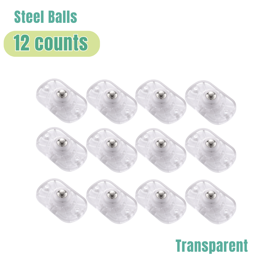 Self Adhesive Caster Wheels - 12 counts