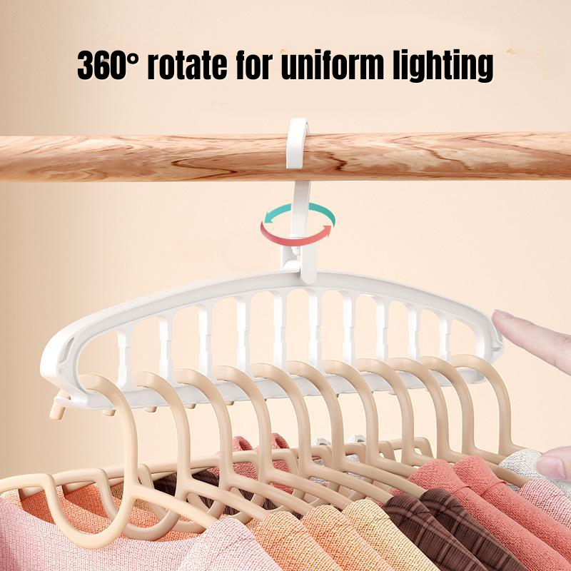 Rotatable 1-to-Multi Large Capacity Clothes Hanger