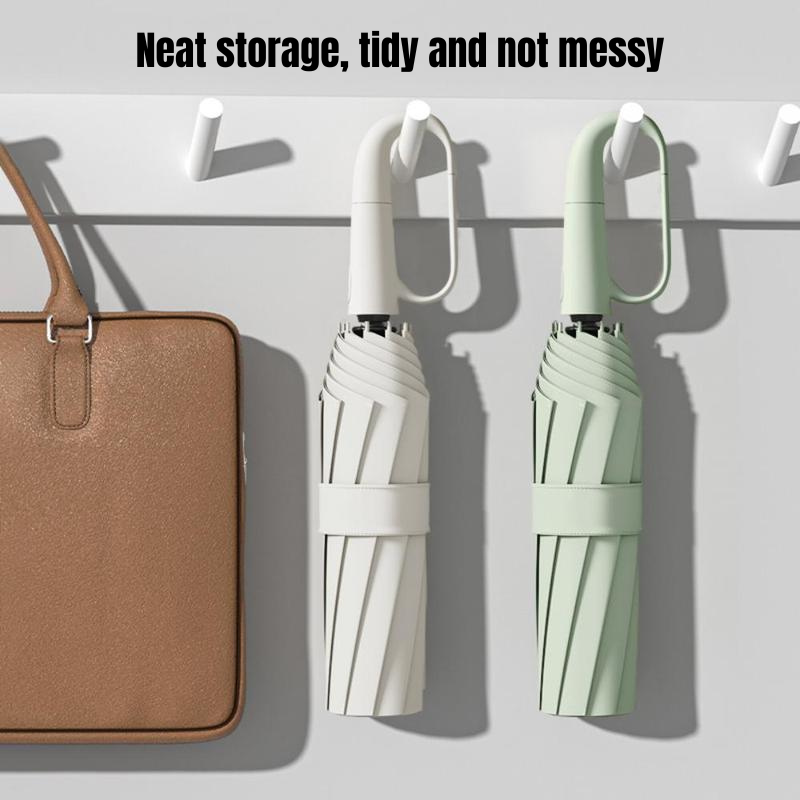 60-Rib Double Layer Reinforced Foldable Automatic Umbrella