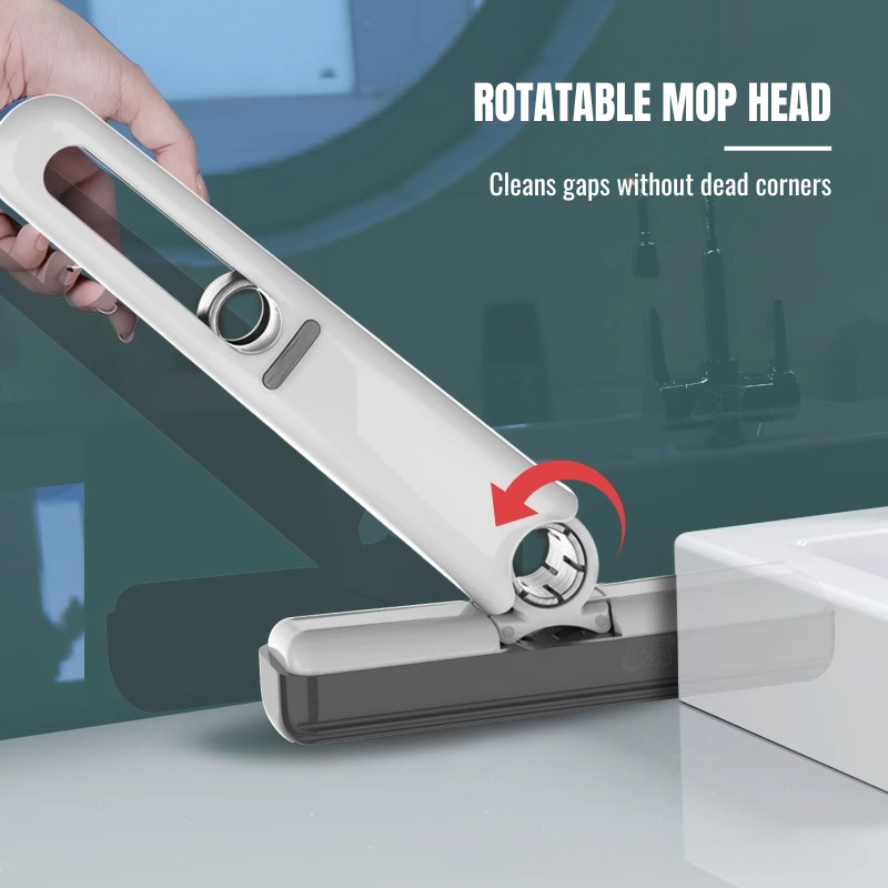 Rotatable Handheld Mini Sponge Mop, Hand-Free Washing