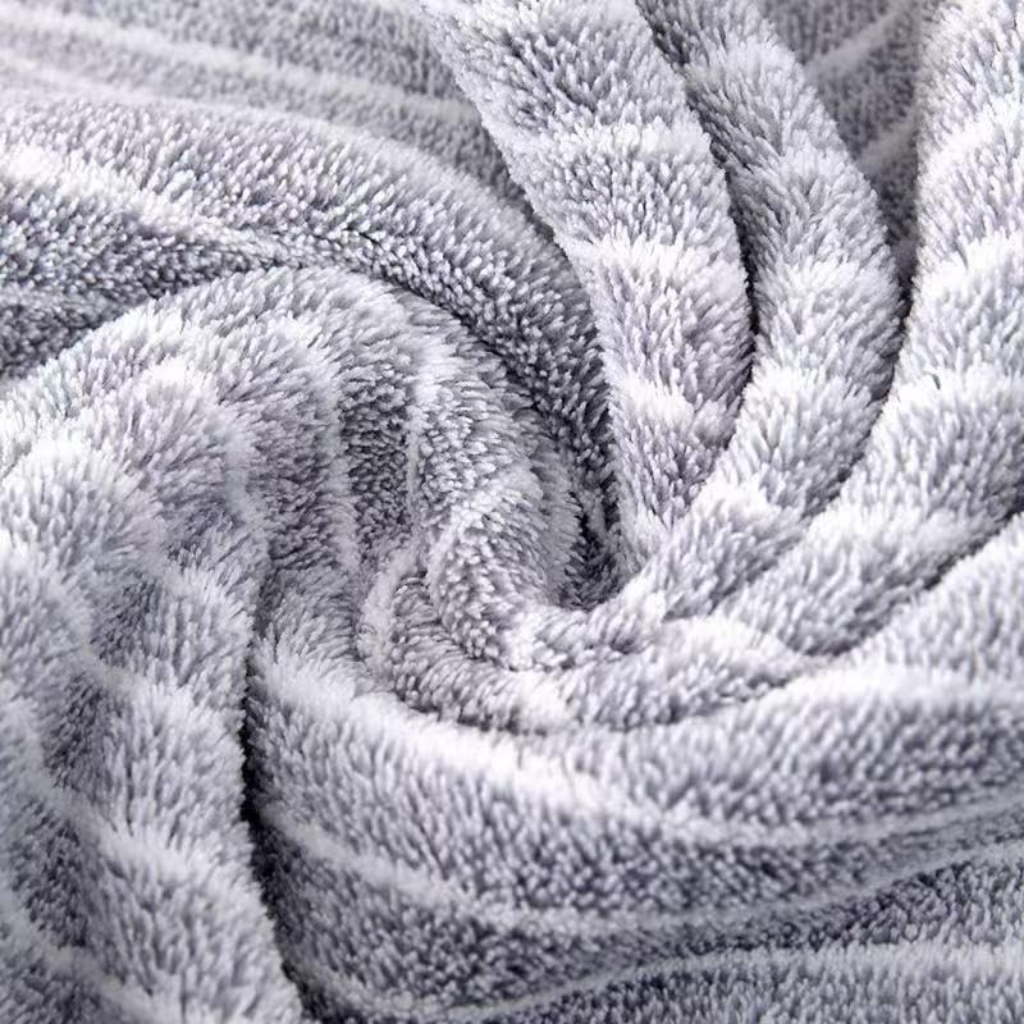 8 pcs Striped Pattern Bath Towel Set