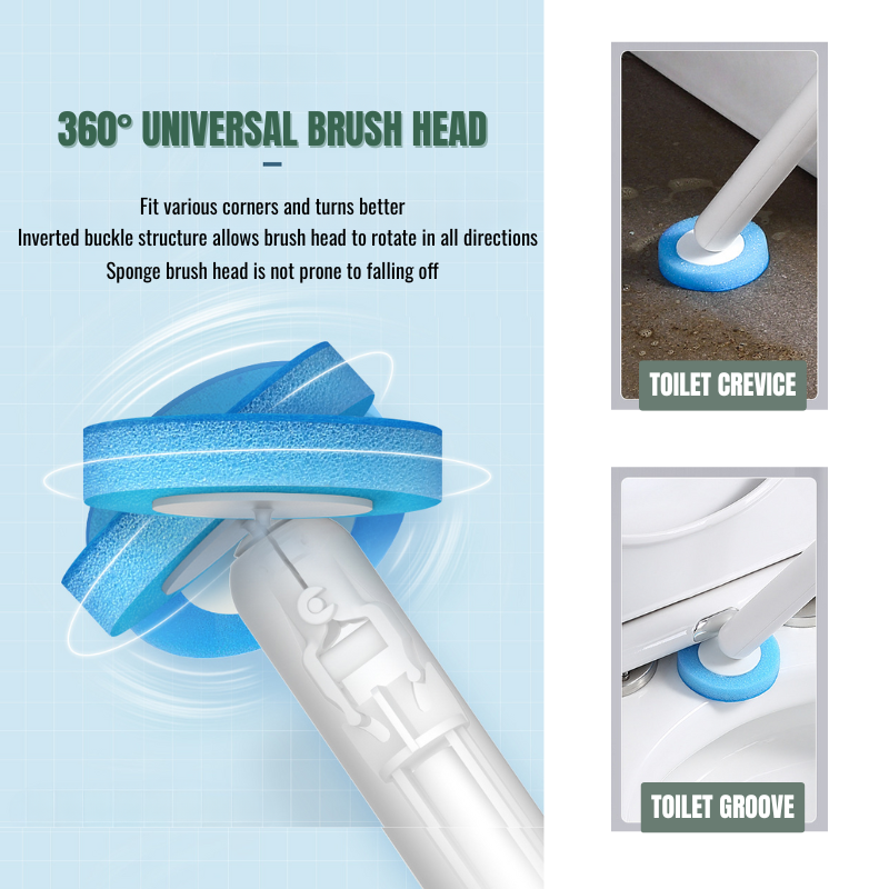 Wall Mounted Disposable Toilet Brush Set