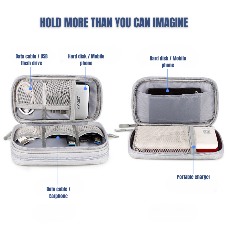Waterproof Portable Travel Cable Storage Bag
