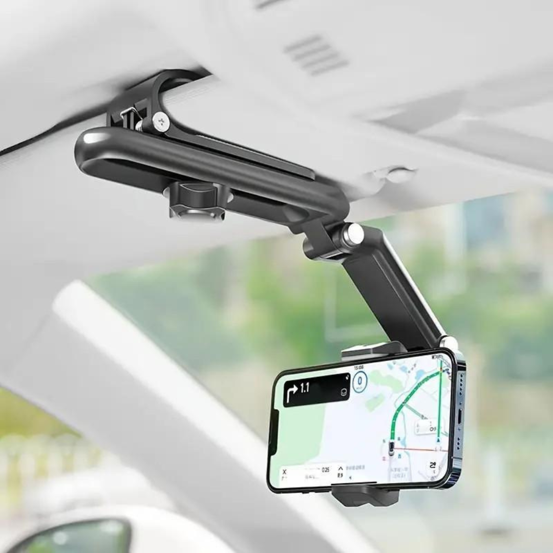 360° Retractable Sun Visor Car  Phone Holder