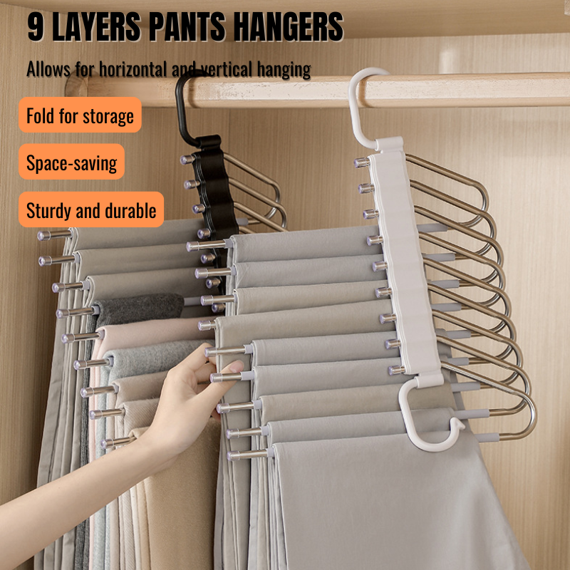 9 Layers Space Saving Pants/Clothes Hangers