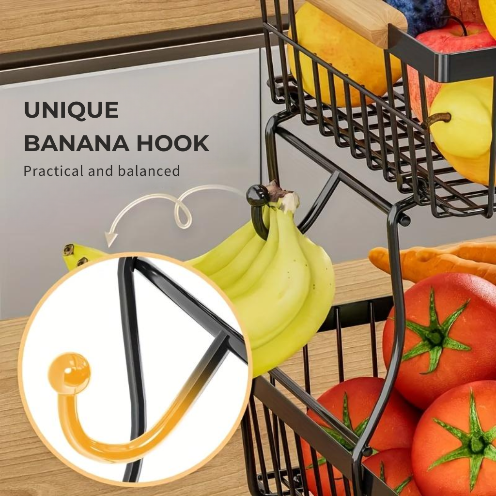 2-layer Detachable Metal Organizer Basket