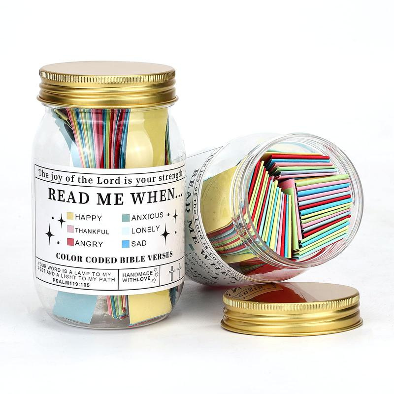 Religious Bible Verse Glass Jar Decoration