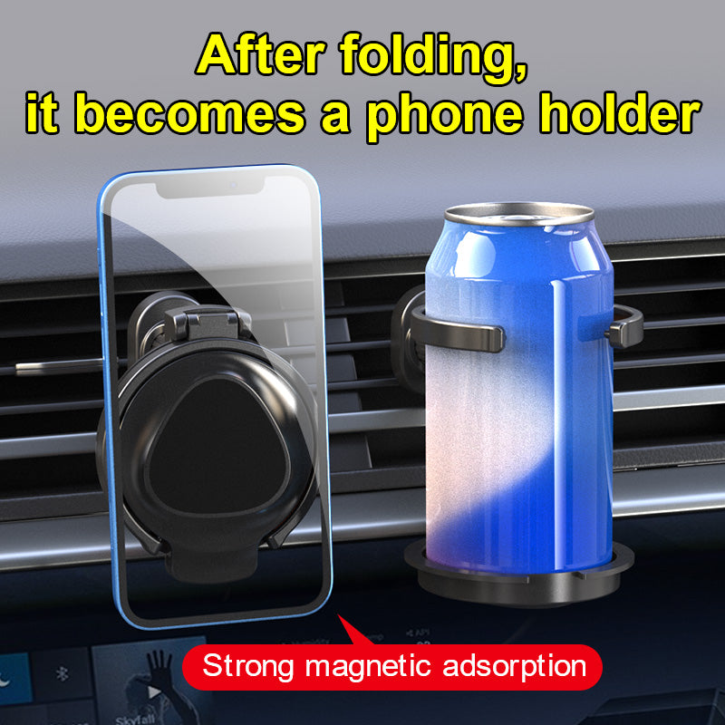 2-in-1 Magnetic Car Phone & Cup Holder