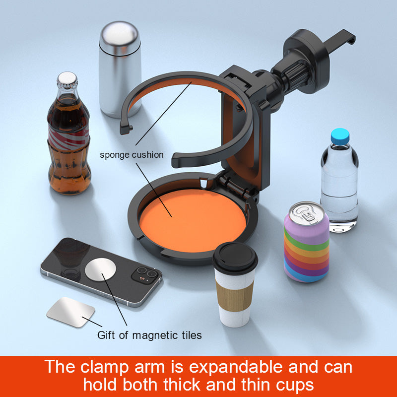2-in-1 Magnetic Car Phone & Cup Holder