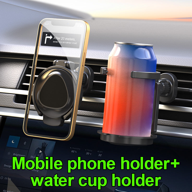 2-in-1 Magnetic Car Phone & Cup Holder