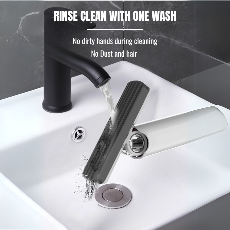 Rotatable Handheld Mini Sponge Mop, Hand-Free Washing