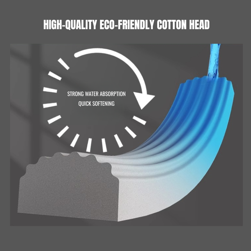 Rotatable Handheld Mini Sponge Mop, Hand-Free Washing