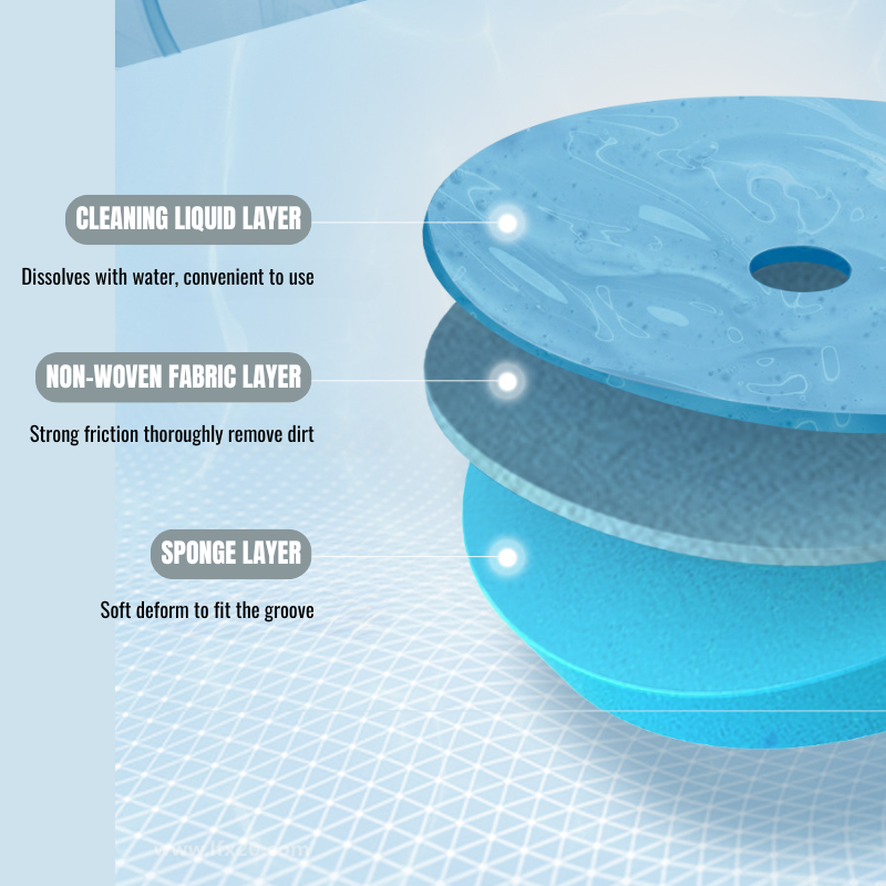 Wall Mounted Disposable Toilet Brush Set