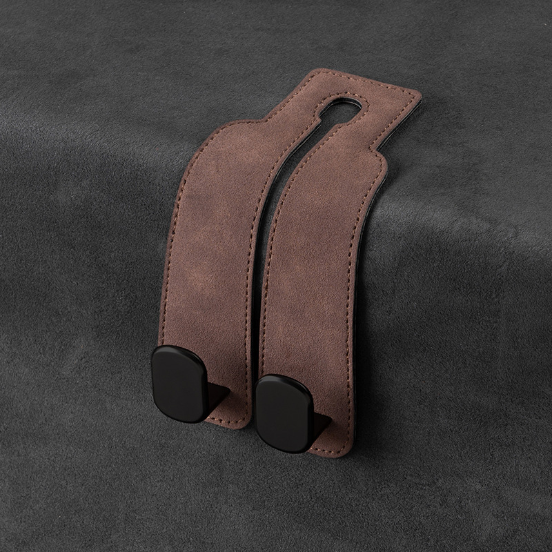 Leather Car Seat Back Organizer Hook