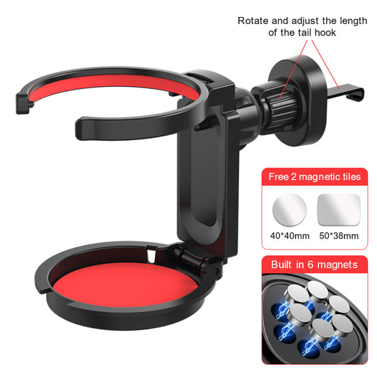 2-in-1 Magnetic Car Phone & Cup Holder