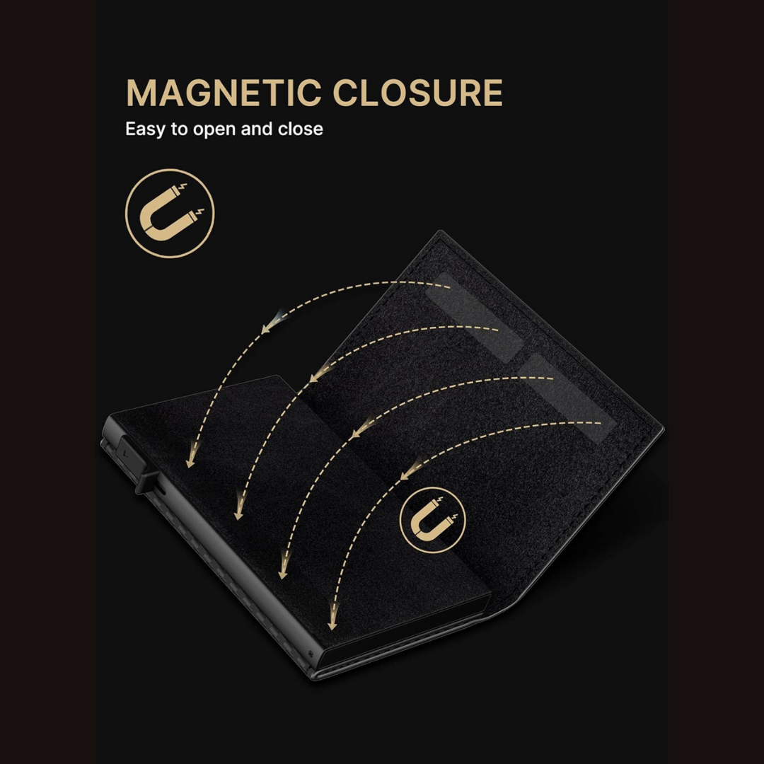 Carbon Fibre Slim Wallet with ID Window & AirTag Slot