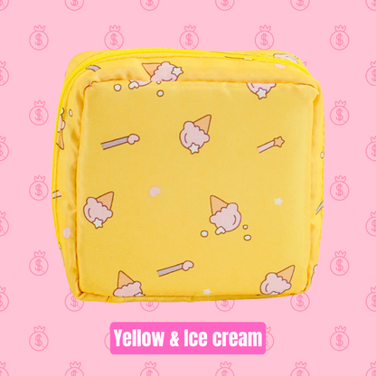Pattern Sanitary Napkin Zipper Storage Bag