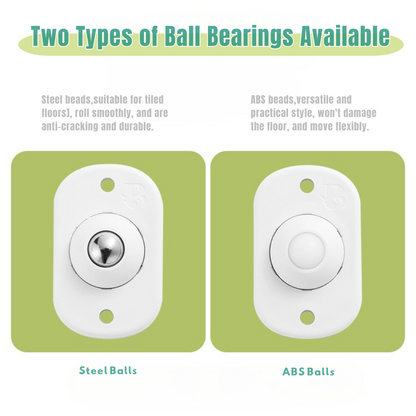 Self Adhesive Caster Wheels - 12 counts